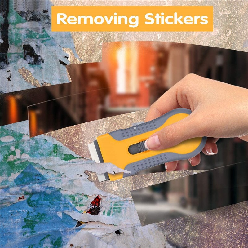 Keramische Kookplaat Schraper Mes Cleaner 5 Blade Vervanging Schoonmaak Tool Voor Schrapen Labels Decals Stickers Kalefateren Blade