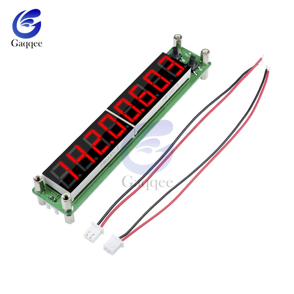 0.1 to 60MHz 20MHz to 2400MHZ 2.4GHz RF Signal Frequency Counter Cymometer Tester 0.56 inch 8 LED Digital blue green red: red