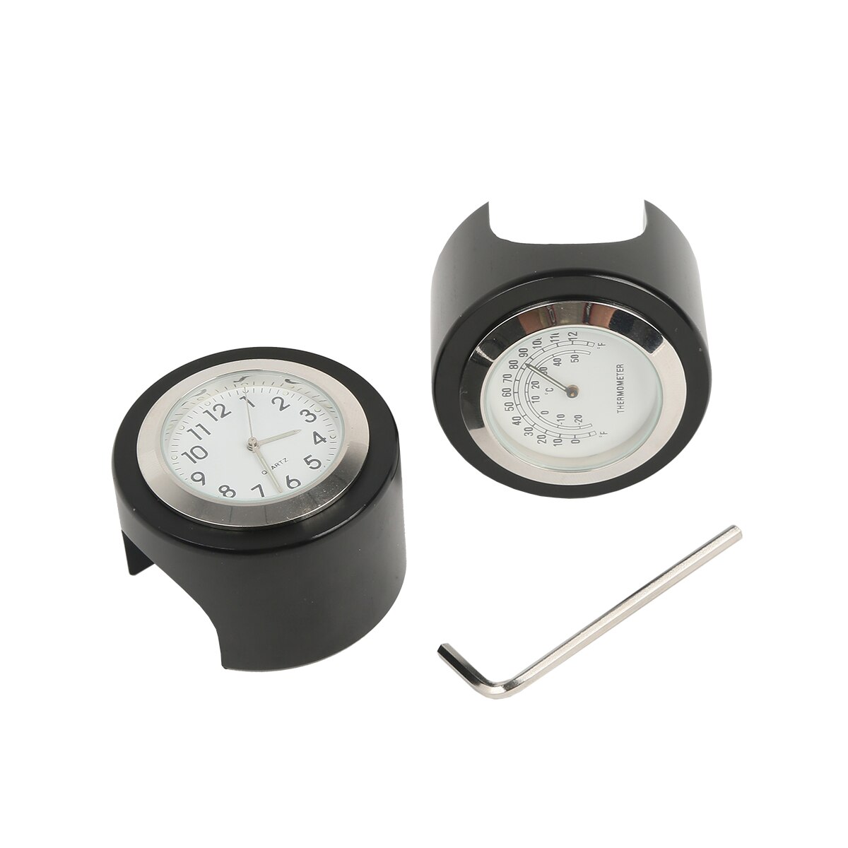Horloge de température de guidon de moto, pour Harley Honda Star Yamaha Suzuki Kawasaki