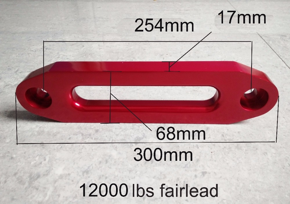 YZHYRN 12000lbs Synthetic Winch Rope Fairlead ,Aluminimum Hawse Fairlead,ATV Winch Fairlead