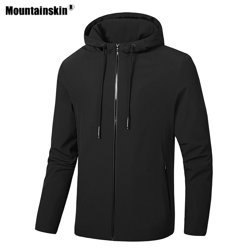 Mountainskin Mens Hiking Jacket Outdoor Sport Spring Autumn Breathable Windbreaker Camping Climbing Trekking 8XL Male Coat VA589
