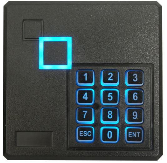 13.56Mhz ISO14443AMF1 Keypad pincode black 86*86mm WG26 RFID KO Knock out box READER
