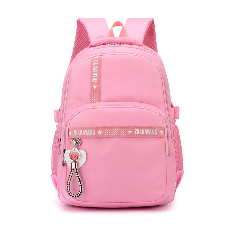 Children School Bag Girls Kids Satchel Primary School Backpack Princess Nylon Bookbags Orthopedic Schoolbag Mochila Infantil: Pink