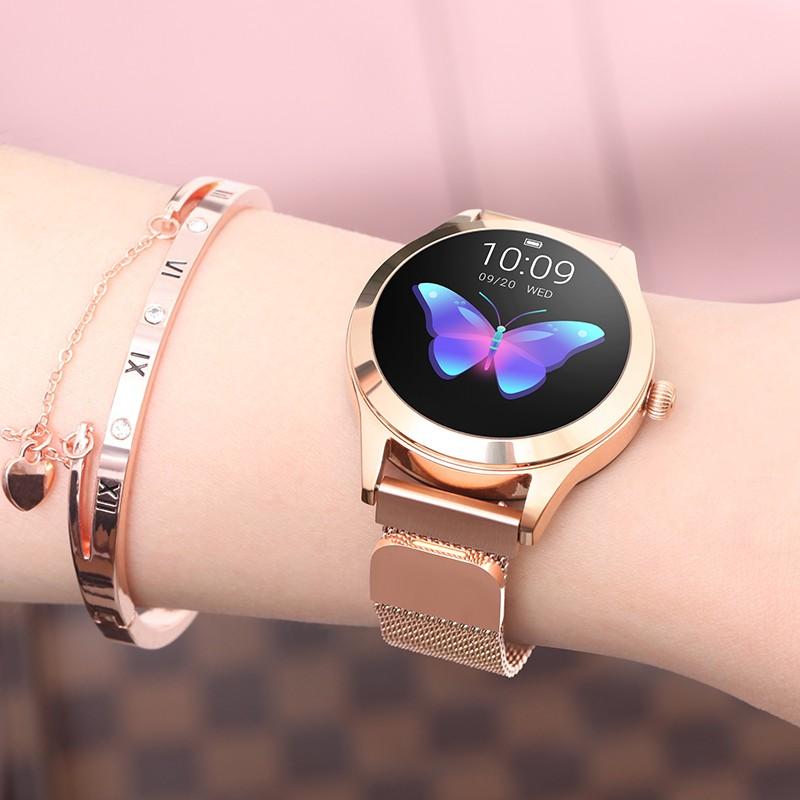 Smart Horloge Vrouwen Relogio Smart Horloge Vrouwen KW10 IP68 Waterdicht Hartslag Smartwatch Fitness Armband Voor Lady