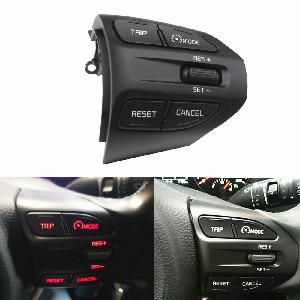 Steering Wheel Remote Bluetooth Cruise Control Volume Multifunction button For Kia K2 RIO RIO 4 X LINE