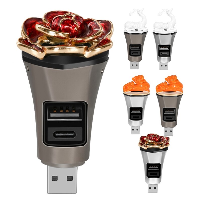 Universele Usb Mini Luchtreiniger Aroma Met Usb-poort Voor Office Home Auto