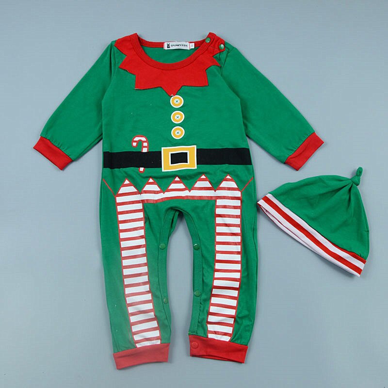 Mænd og kvinder baby efterår jul børnetøj babytøj heldragt romper juletøj langærmet jumpsuit