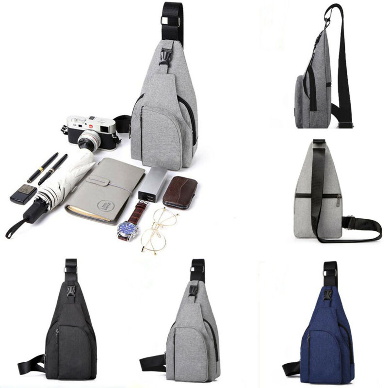 Nieuwste anti-diefstal nylon borsttas voor heren, fietsrugzak, schoudertas en crossbodytas