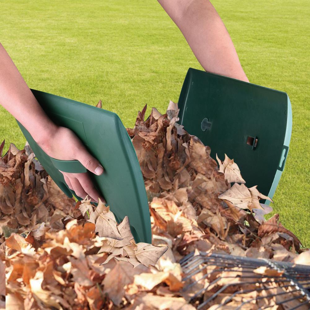 2 Stück Blatt Rechen Schaufeln bequeme Blatt Clip Hausgarten Blatt Sammler greift Werkzeuge ruhigen Hof Arbeit Rechen