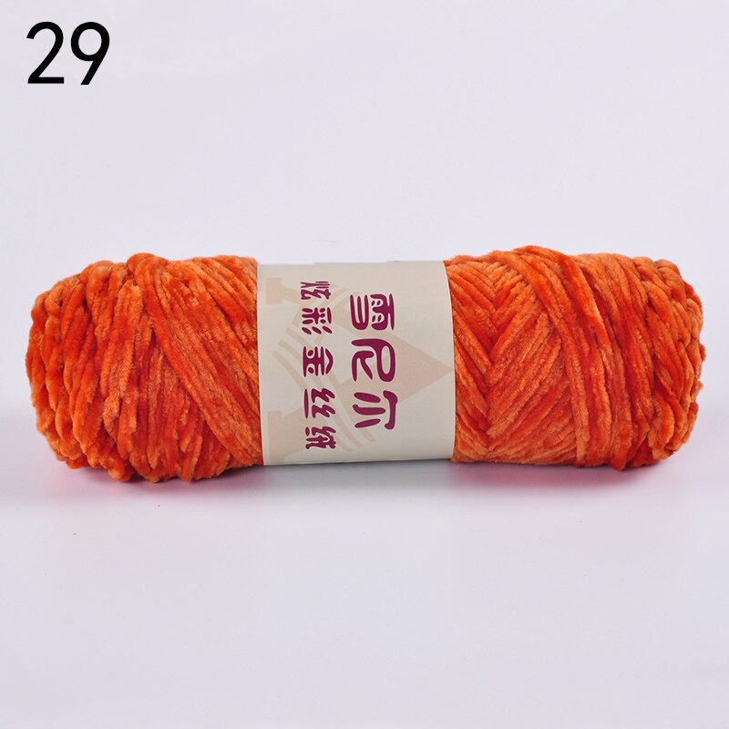 100g Chenille Yarn for Hand Knitting Toys Crochet Plush Threads Woolen Yarn Sewing Ball of Wool Knit DIY