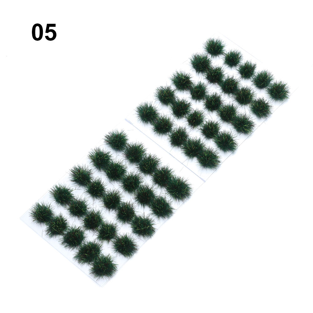 50pz 5mm erba artificiale ciuffo modello di simulazione boccole in miniatura grappolo di piante tavolo da sabbia multi-terreno scena materiale fai da te: genere 5-50pezzi