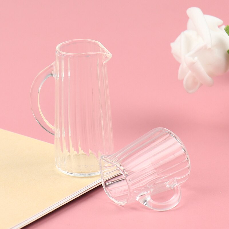 1Pc 1:12 Scale Miniature Glass Drinking cup Dollhouse Kitchen Accessories DIY Toys