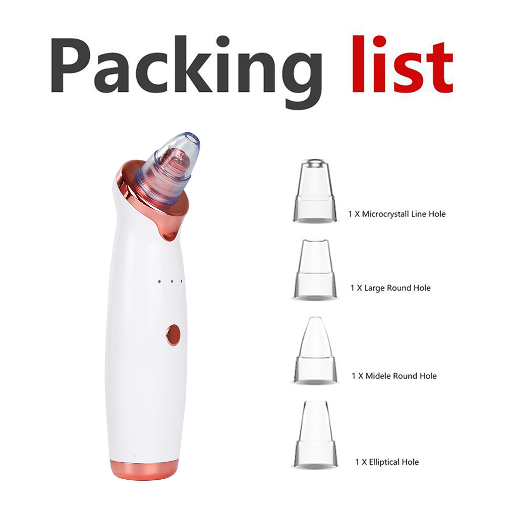 Electric Vacuum Pore Cleaner Blackhead Remover Vacuum Face Deep Pore Cleanser Acne Pimple Removal Skin Care Machine