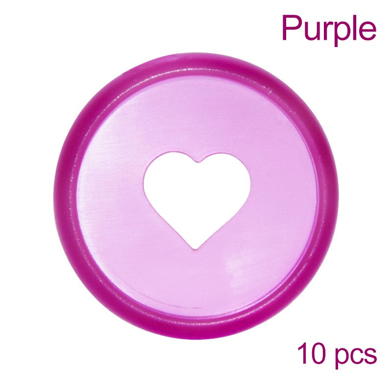 10/20/30/40 Pcs Candy Color Heart Disc Rings for Mushroom Hole Binder Discbound Notebooks Planner 28mm DIY Book Binding Supplies: Purple 10 pcs