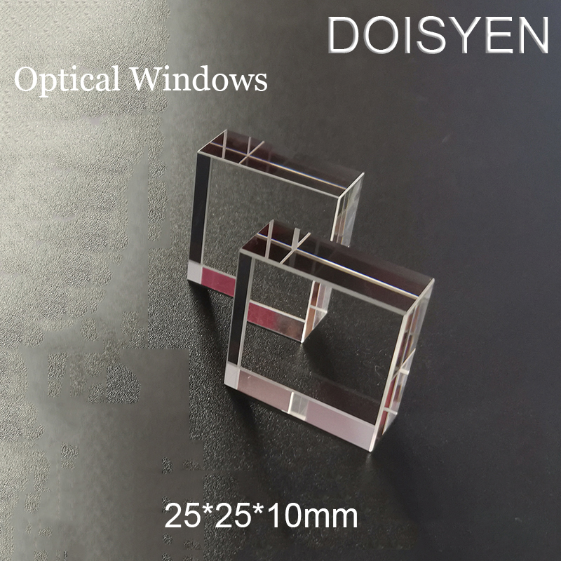 25*25*10 Mm Cube Prism Platen Optische H-K9L Cube Windows Zes Oppervlakken Gepolijst Cuboid Lichtgeleider Voor schoonheid Machine Apparatuur