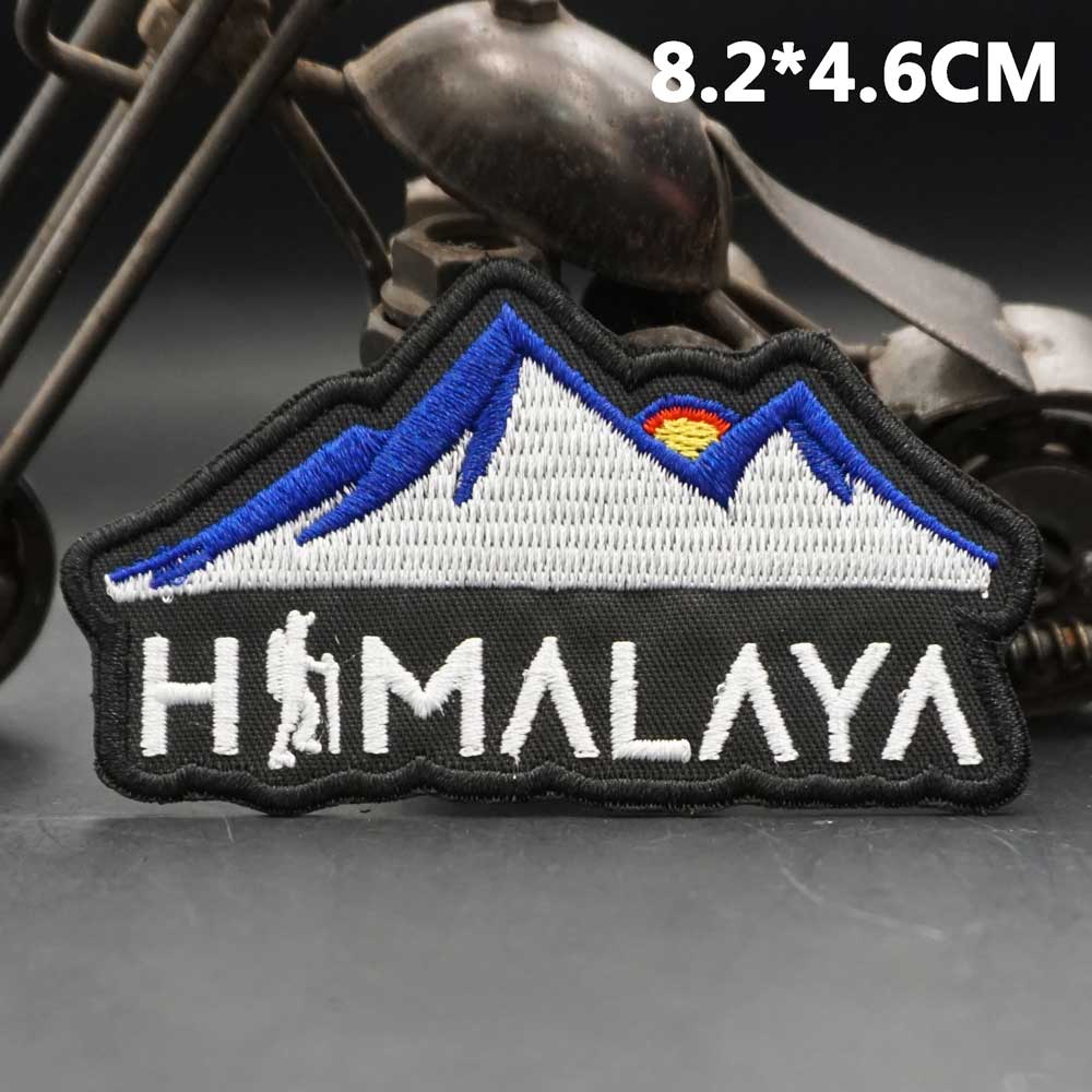 AA26-2,AA28-2,AA29-2,AA30-2 HIMALAYA Himalayan Outdoor Camping EMBROIDERY PATCH: S / WHITE