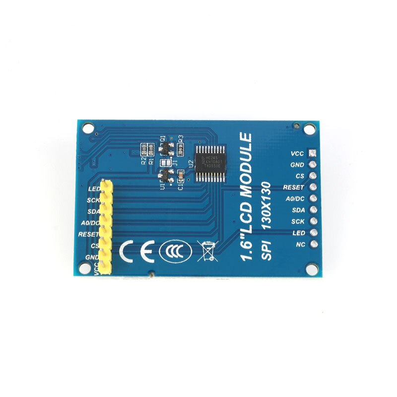 1.6 Inch SPI Serial LCD TFT Display Screen Module 130*130 SSD1283 Visible Under Sunlight for Arduino 1.6" OLED LED Sun Readable