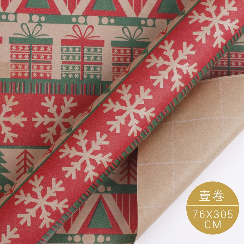 Christmas Wrapping Paper High-end Large Size Package Bouquet Wrapping Box Handmade Diy Material Kraft Paper