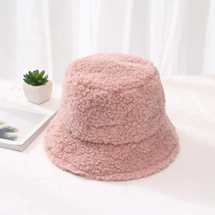 Sombreros de invierno de piel para mujer, gorros cálidos con letras de Panamá, negros y blancos: pink1