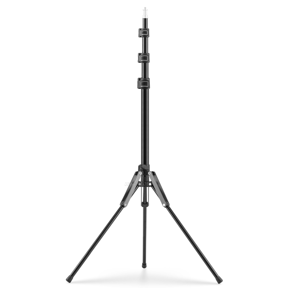 1.9m/75 inch aluminium lampstatief voor fotografie, lichtstatief, monopod, lichtbeugel voor led-videolamp, flitser, reisformaat, 1/4 schroeven