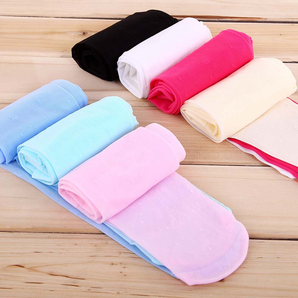 Summer Baby Girls Pantyhose Children Tight Long Stocking Transparent Flowers Butterfly Pattern Pantyhose for Girls 3-8 Years