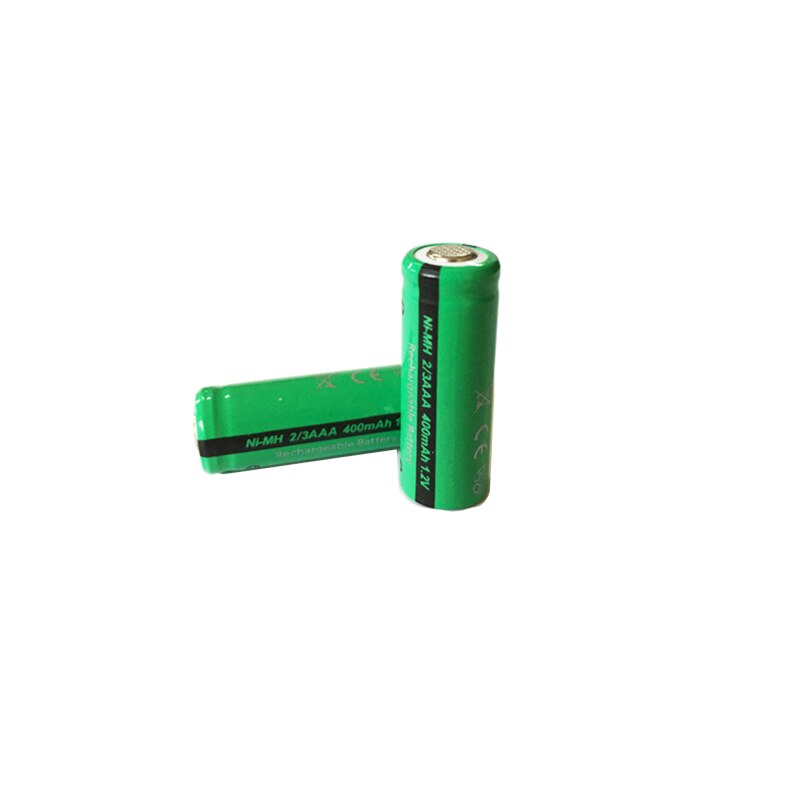50pcs PKCELL 2/3 AAA battery 400mAh 1.2V 2/3AAA NI-MH Rechargeable Battery NiMh 2/3aaa Batteries Industrial flat top