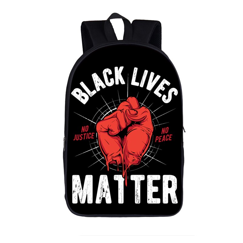 Black Lives Matter Backpack For Teenage Boys Girls School Bags BLM Afro Black Backpacks American Africa Women Men Travel Bag