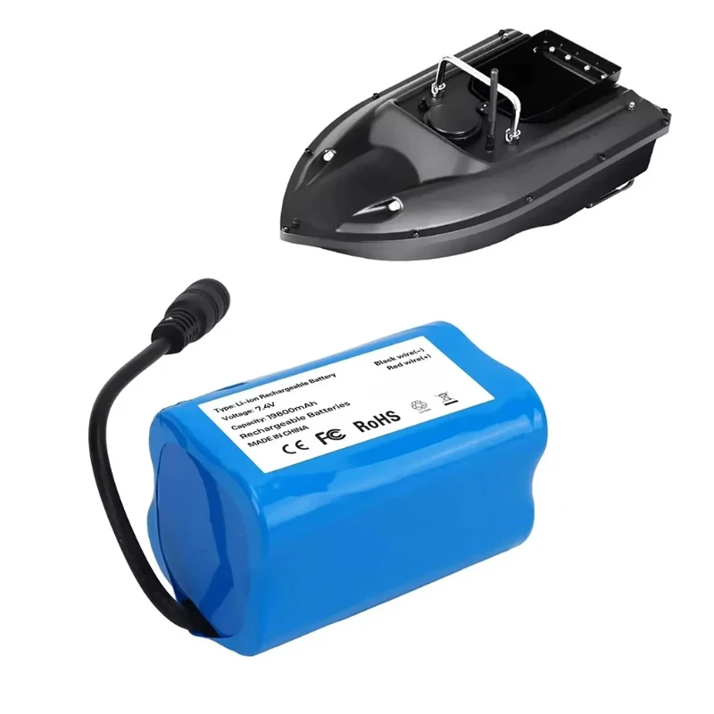 Akumulator 7,4 V 19800 mAh do T188 T888 2011-5 V007 C18 H18 So on Zdalnie sterowany RC Przynęta na ryby Części do łodzi