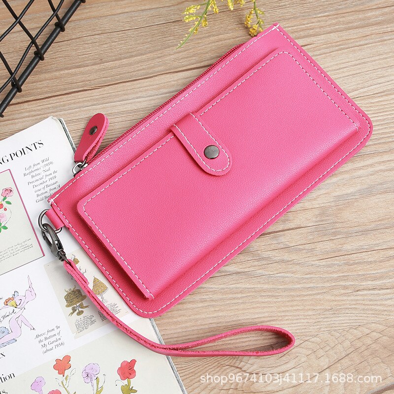 Kellybelly Koreaanse Stijl Stijl Handtas Mobiele Telefoon Tas Grote Capaciteit Multifunctionele Portemonnee Portemonnee Broekzak: Rose Red