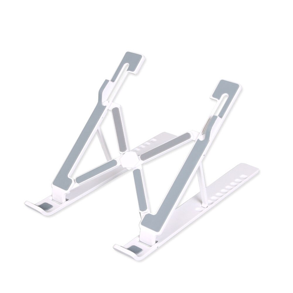 Soporte para portátil ajustable en altura, plegable, portátil para ordenador portátil, soporte de enfriamiento de elevación antideslizante: black