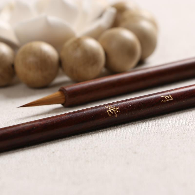 Wezel Haar Borstel Huzhou Wolf Haar Chinese Kalligrafie Borstel Pen Voor Geschriften Chinese Schilderen Kleine Reguliere Script Caligrafia