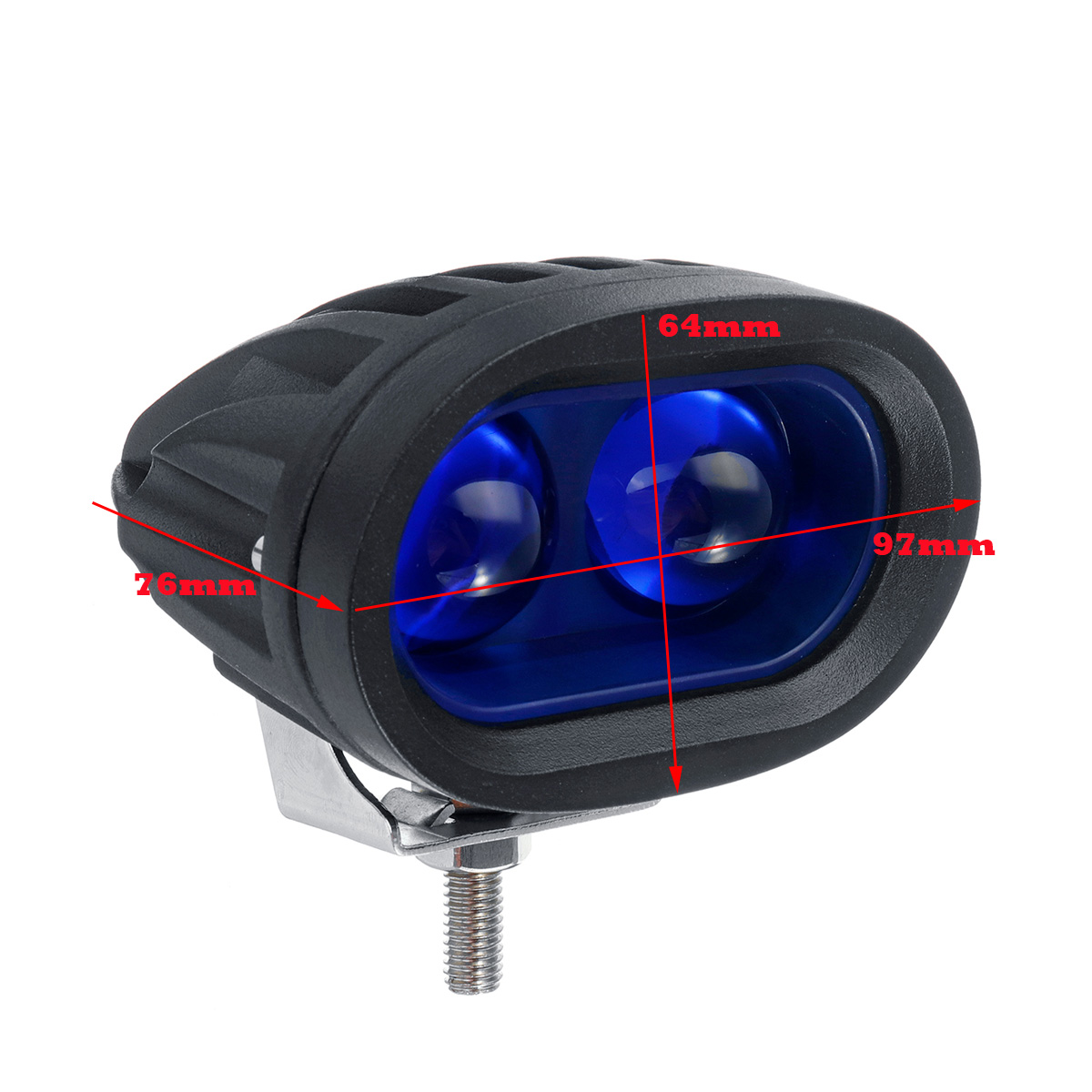 20w led gaffeltruck blå advarselslampe sikkerhed arbejde spot kørsel lys universal arbejdslys bar  ip67 vandtæt spotlight til lastbil