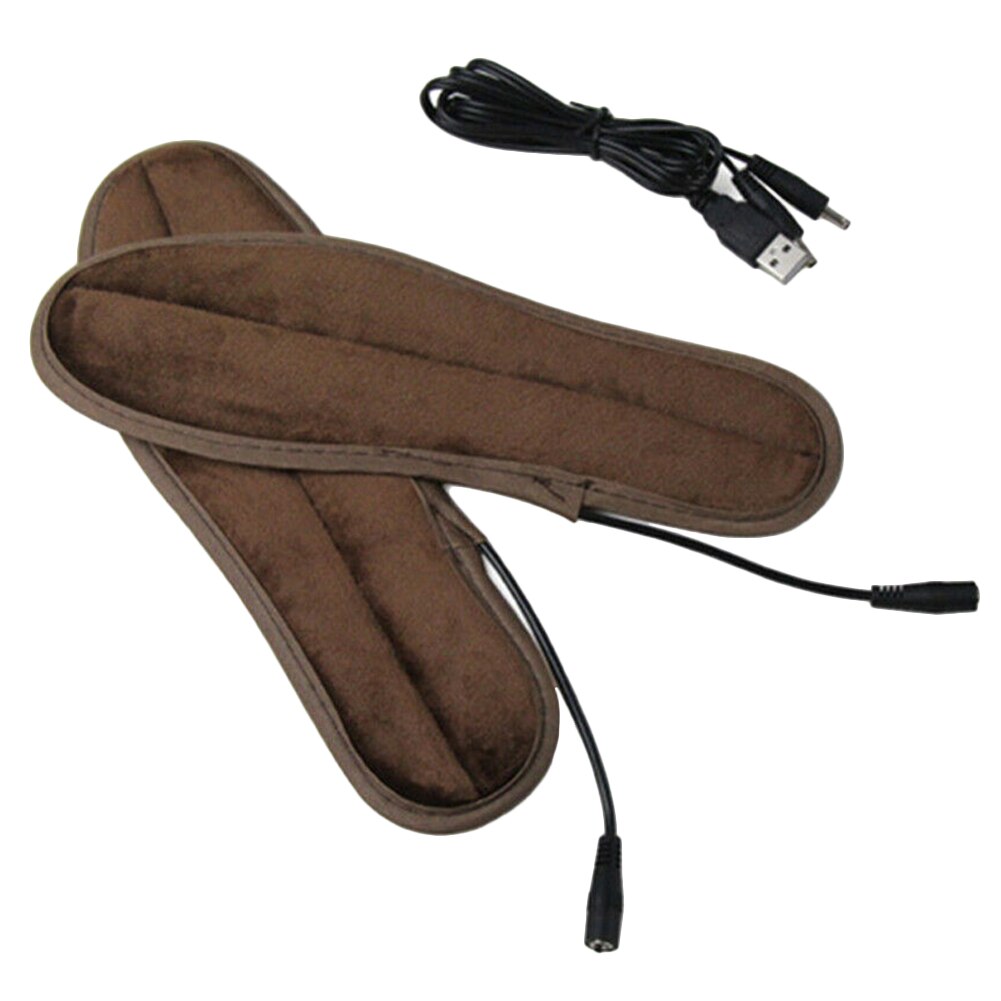 USB Heated Insoles Electric Pads Winter Foot Warmers Shoes Boot Heater Insoles Washable Warm Thermal Insoles Unisex Plantillas: 43-44Conventional