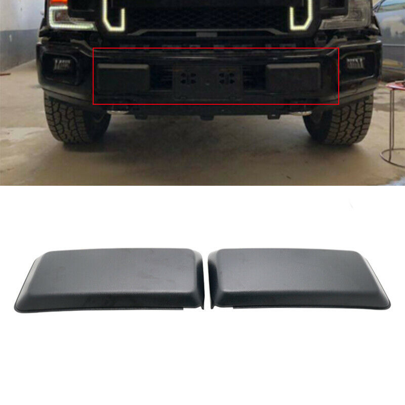 For FORD F150 Front Bumper Guards Inserts Pads Caps Black 1 Pair