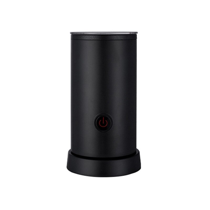 Milk Frother Electric Foamer for Making Latte Cappuccino Chocolate Automatic Warmer Stainless Steel for coffee: black
