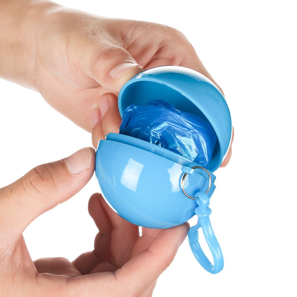 Boule imperméable Portable pour hommes et femmes, vêtements de pluie d&#39;extérieur, imperméable, jetable, Camping, Ponchos à capuche, porte-clés en plastique, boule de protection contre la pluie
