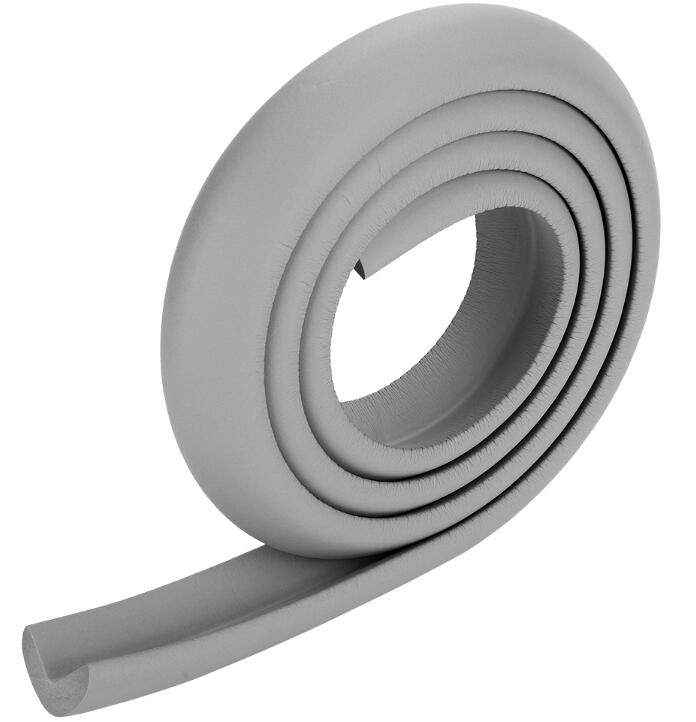 2 m crianças proteção mesa guarda tira protetor de segurança do bebê móveis gaveta borda vidro barra acidente canto borracha pára-choques: Grey