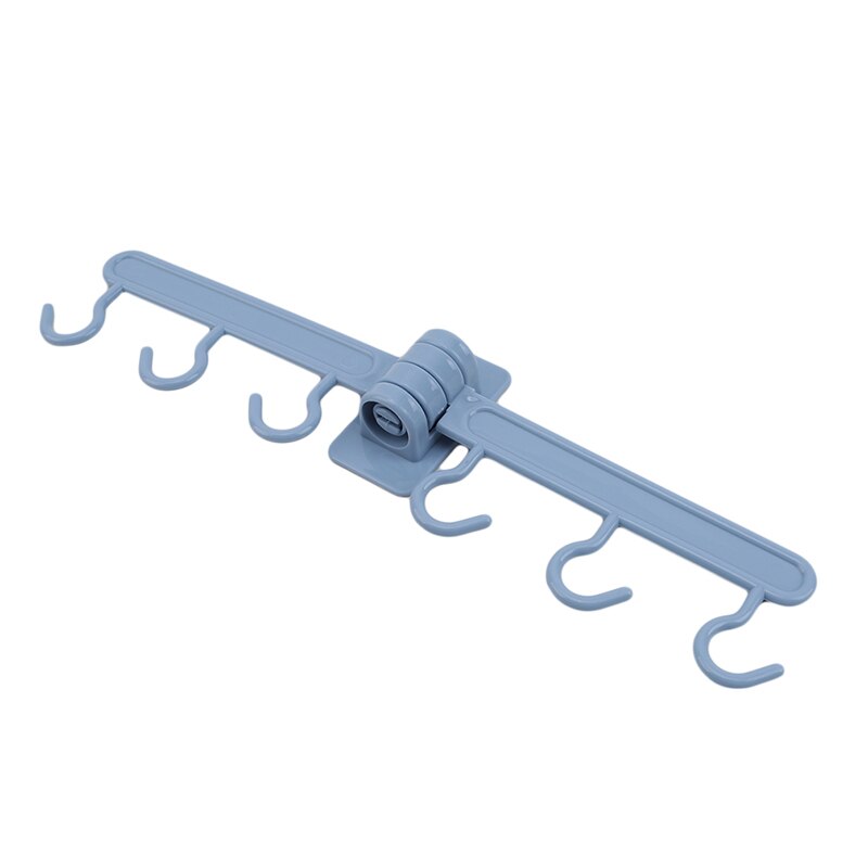 Draaibare klevende haak badkamer spijkervrije wandhangende handdoekhouder muur deurhaak sticker: Blauw