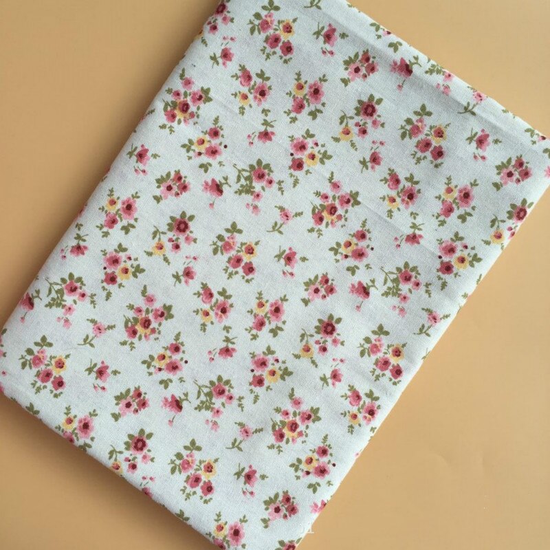 Floral Linen Fabric Printed Cotton And Linen Fabric By Meter For DIY Sewing Crafts Material