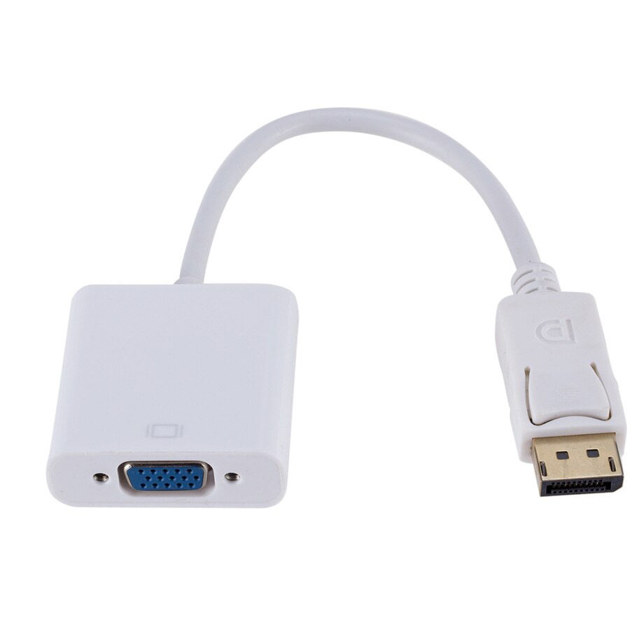 Grwibeou dp till vga adapter dp till vga kabel hane till hona dp till vga omvandlare för pc dator laptop hdtv monitor projektor