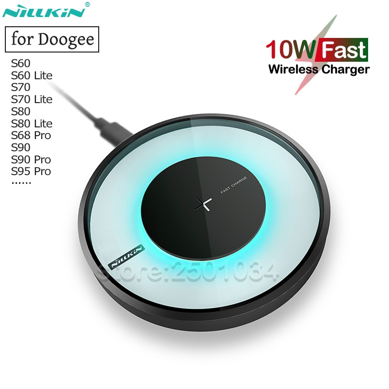 NILLKIN Qi 10W Veloce di Ricarica Senza Fili per Doogee S95 S90 S68 pro 5W Caricatore Senza Fili Del Telefono per Doogee BL9000 S60 S70 S80 Lite