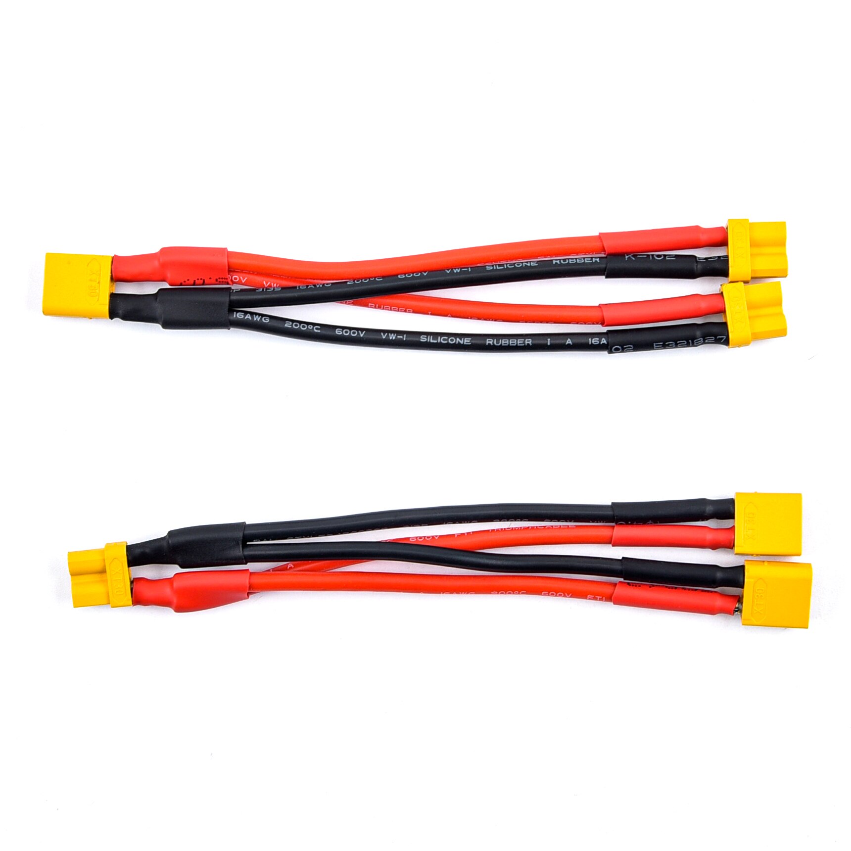 Vergaren XT30 XT-30 Vrouwelijke/Mannelijke Parallelle Kabel Draad Y Lood 18AWG 10 Cm Batterij Oplader Kabel