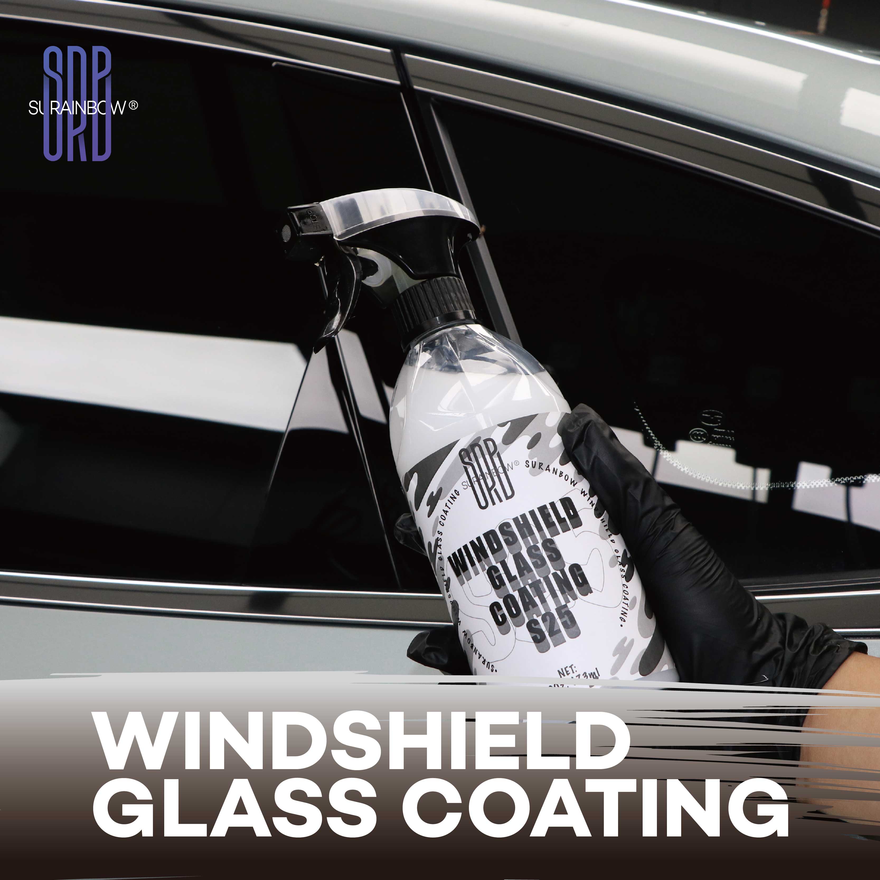 Glascoating Coat Protectant - Hydrofoob regenafweermiddel voor auto's, langdurige en duurzame coating, snelle en eenvoudige toepassing