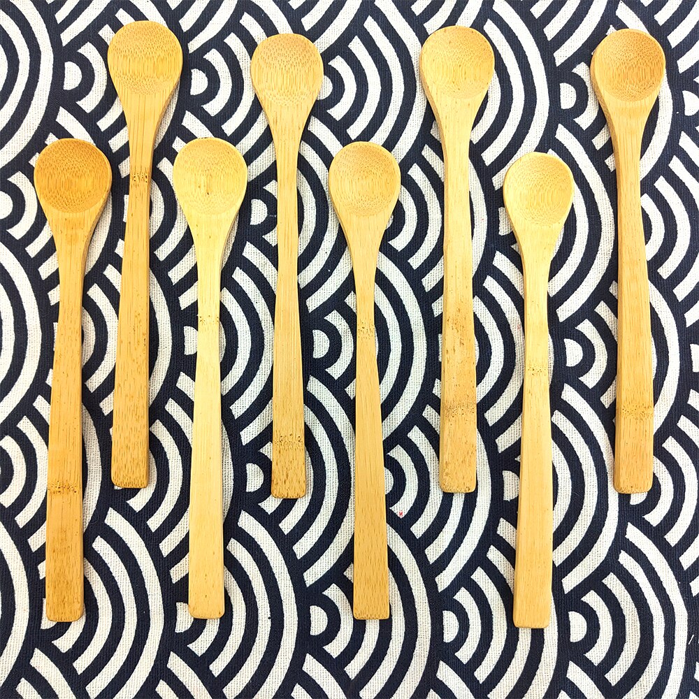 1Pcs Bamboe Soep Lepel Keuken Koken Theelepels Kruiderij Gebruiksvoorwerp Koffie Scoops Kid Ijs Suiker Lepel Servies Tool