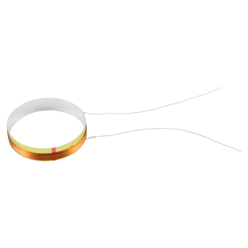 SHEVCHENKO 25.5mm Tweeter Voice Coil 8OHM White Aluminum Co-directional Silver Wire Treble Coil Speaker Accessories 2PCS