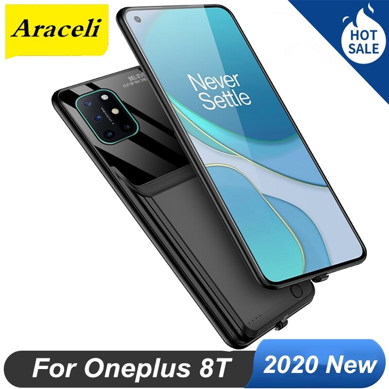 Araceli 10000 Mah Für Oneplus 8T Batterie Fall Smart Handy Akku Ladegerät Fall Power Bank Für Oneplus 8T batterie Fall