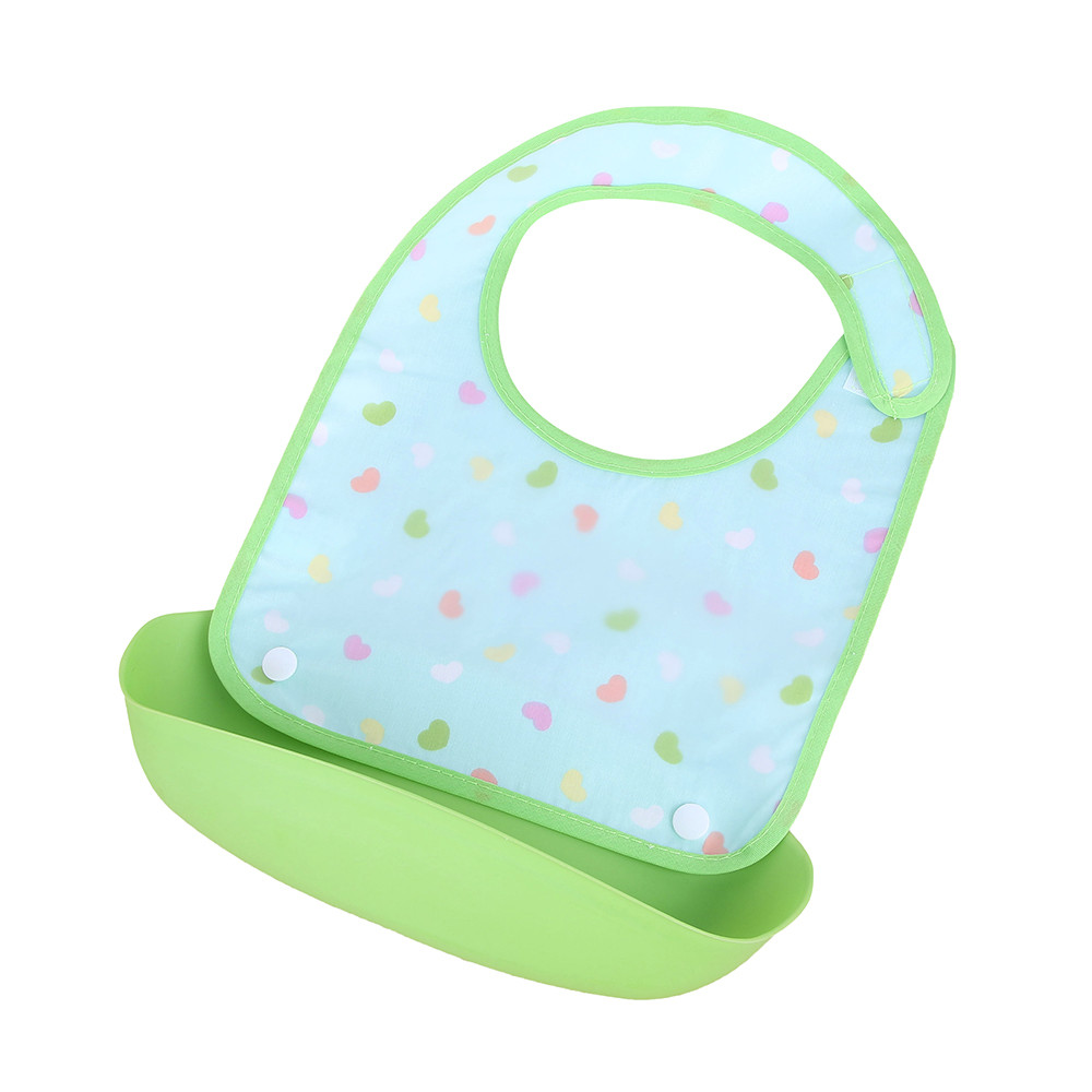 Bébé détachable enfants garçons filles imperméable à l'eau alimentation tablier salive serviette bavoir Smock