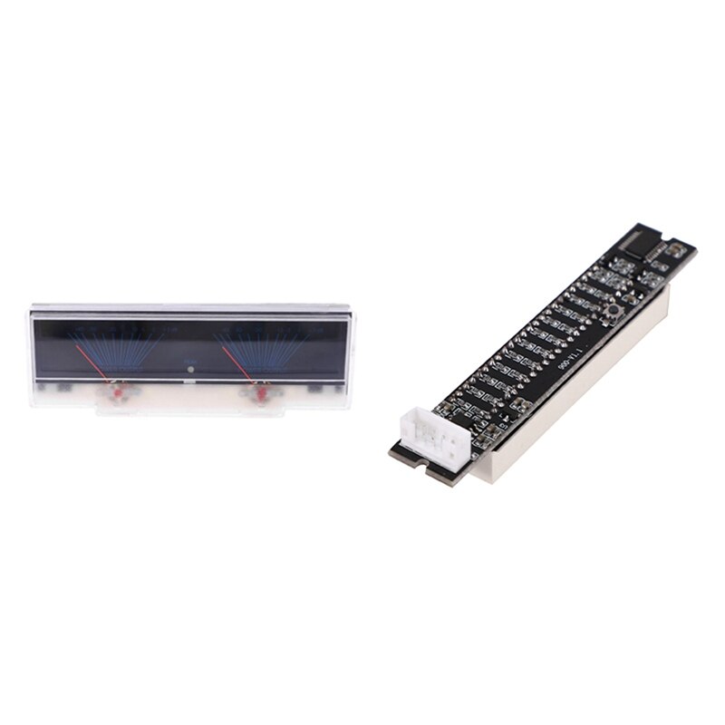 VU Meter Audio Power Amplifier Panel Dual Analog Level DB Meter with Mini Dual 12 Level Indicator VU Meter
