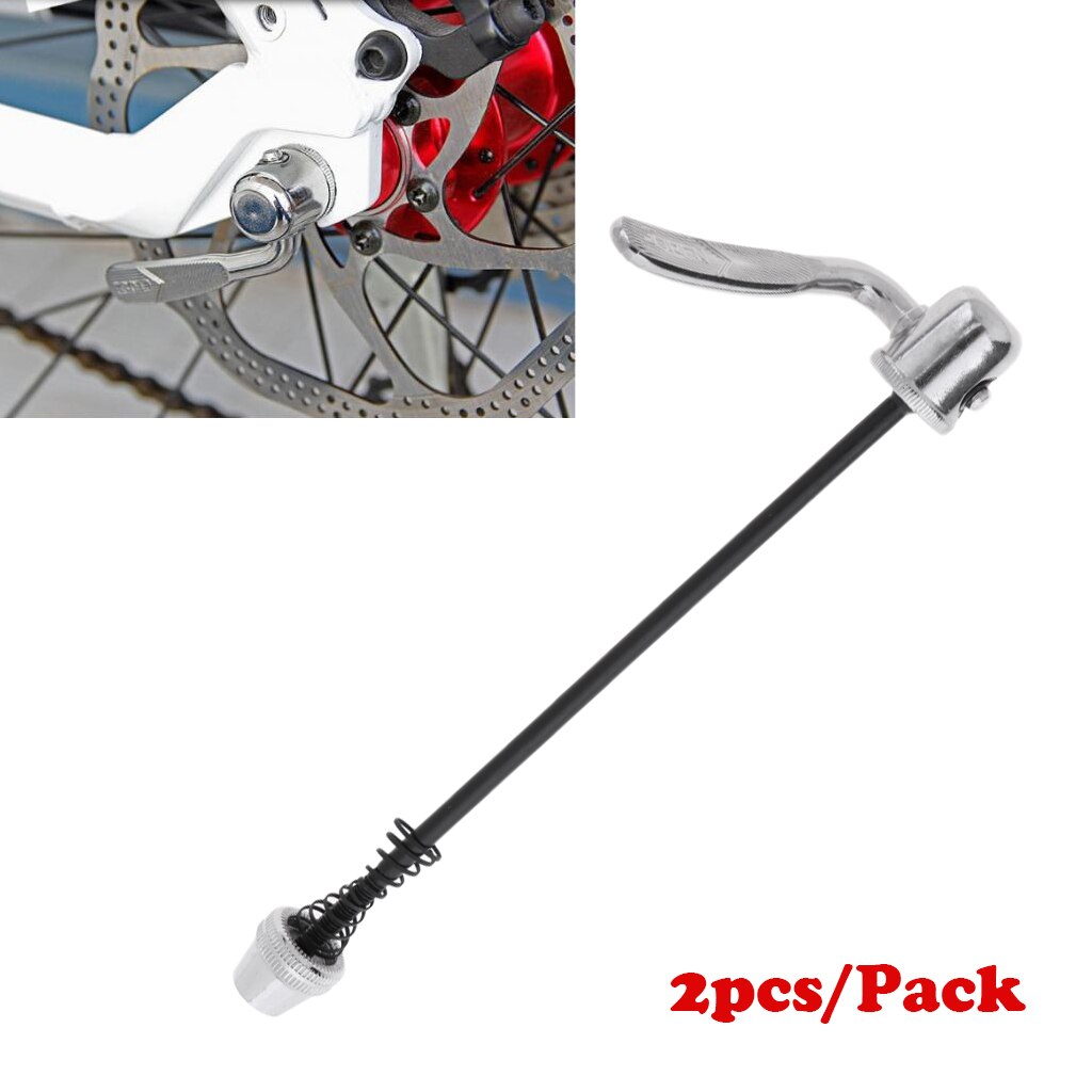 2Pcs Steel Indoor Bike Skewers Rear Wheel Quick Release Universal Clip Lever Grandado