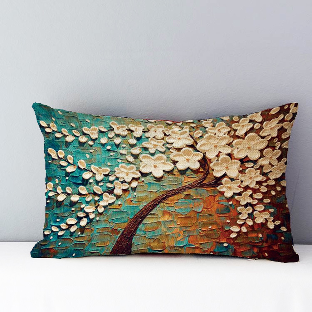 30*50cm Rectangle Pillow Cushion Case Toss Pillowcase Hidden Zipper Closure Soft Pillowcases Home Bed Ornament B1